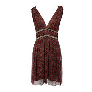 Isabel Marant Etoile "Balzan" Polka Dot Silk Dress, size 40